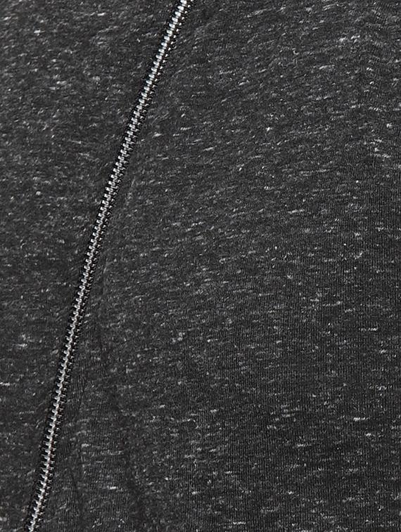 grey solid t-shirt with zip detailing - 16958464 - Zoom Image - 5