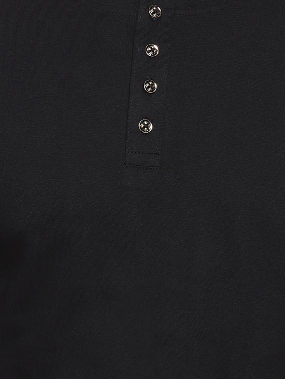 black solid asymmetric t-shirt - 16958466 - Zoom Image - 5