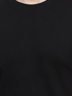 black solid t-shirt - 16958467 - Standard Image - 5