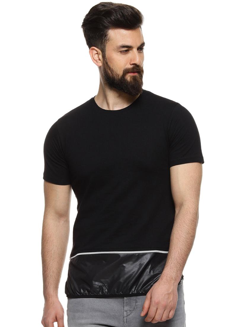 black solid t-shirt - 16958467 - Zoom Image - 1