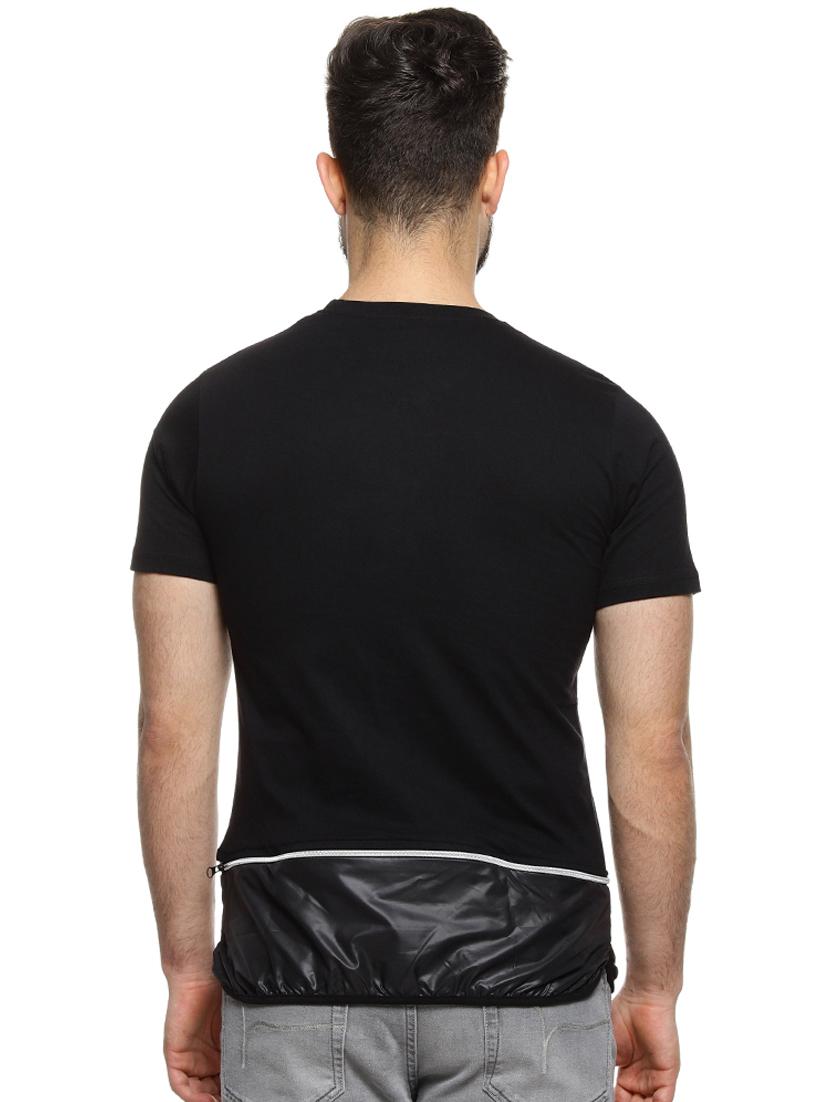 black solid t-shirt - 16958467 - Zoom Image - 3