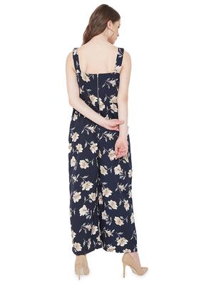 square neck floral full leg jumpsuit - 16958494 - Standard Image - 3