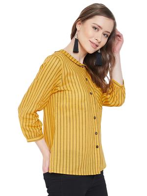 peter pan collar striped shirt - 16958496 - Standard Image - 2
