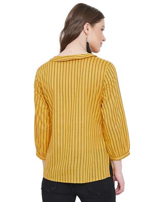 peter pan collar striped shirt - 16958496 - Standard Image - 3