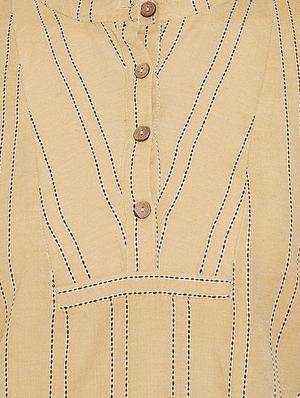 mandarin neck striped tunic - 16958508 - Standard Image - 5