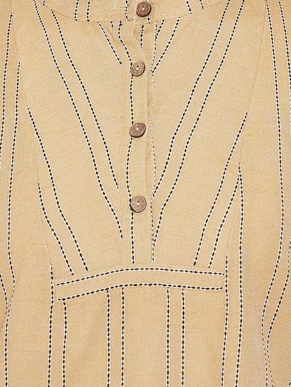 mandarin neck striped tunic - 16958508 - Zoom Image - 5