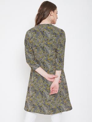 mandarin neck high low tunic - 16958509 - Standard Image - 3
