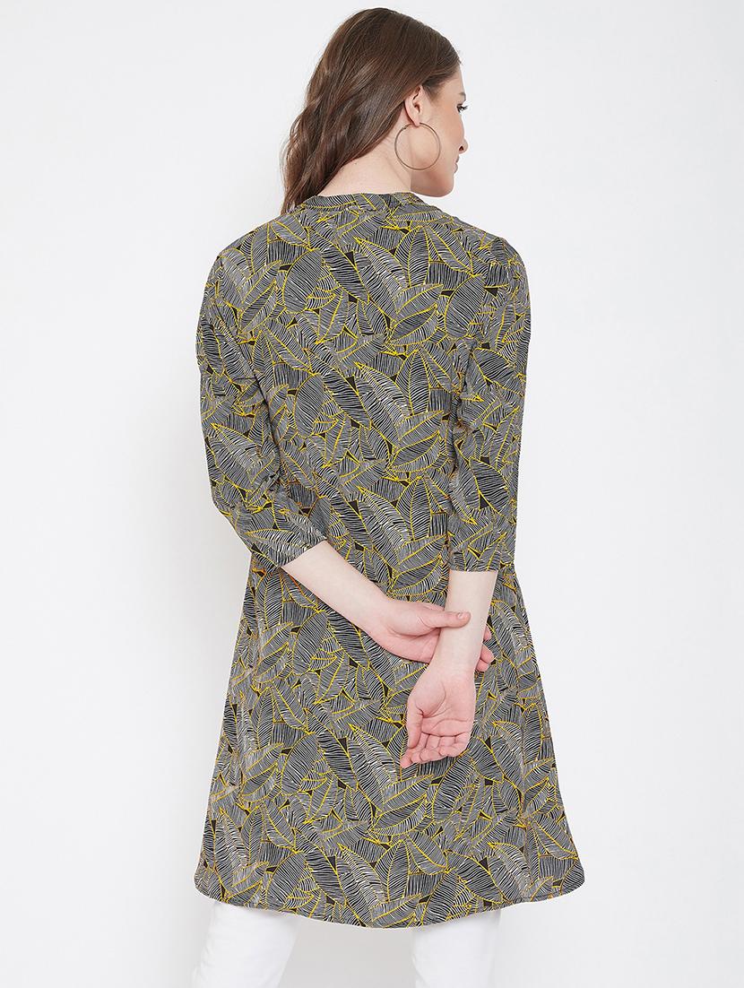 mandarin neck high low tunic - 16958509 - Zoom Image - 3