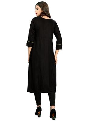 embroidered straight kurta - 16958771 - Standard Image - 3
