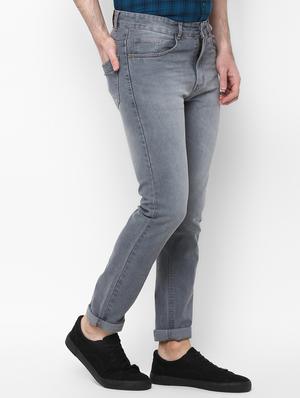 grey light washed denim jeans - 16958785 - Standard Image - 2