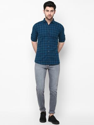 grey light washed denim jeans - 16958785 - Standard Image - 4