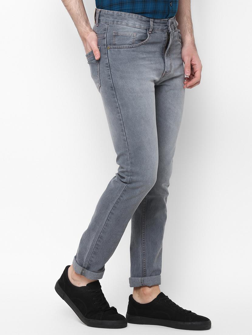 grey light washed denim jeans - 16958785 - Zoom Image - 2