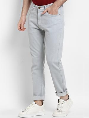grey plain denim jeans - 16958786 - Standard Image - 2