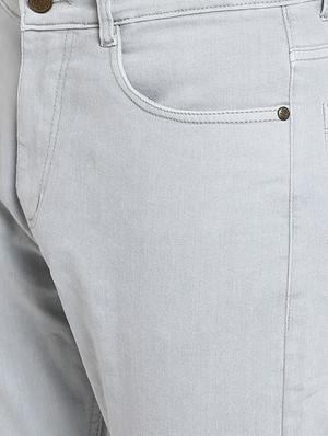 grey plain denim jeans - 16958786 - Standard Image - 4