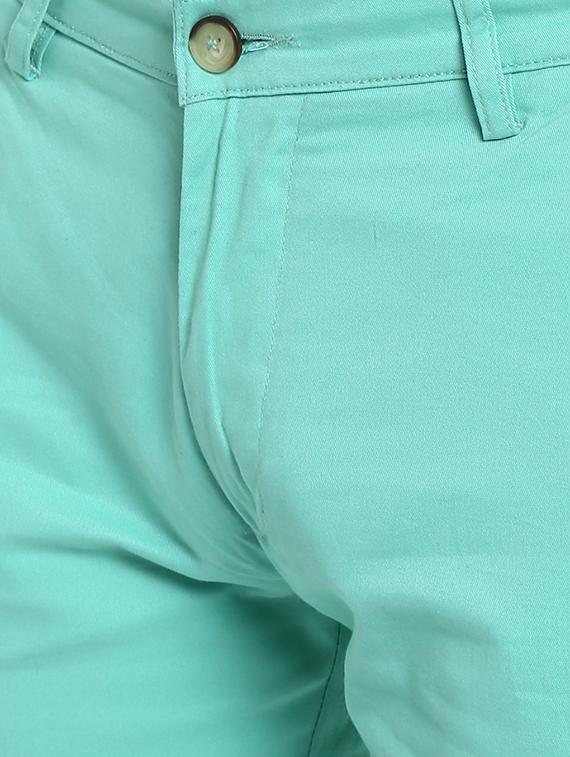 green solid chinos - 16958787 - Zoom Image - 5