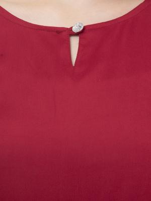 tie front key hole neck romper - 16958804 - Standard Image - 5