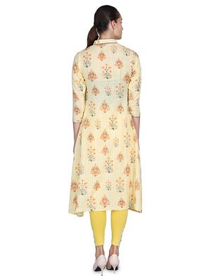 floral a-line kurta - 16958831 - Standard Image - 3