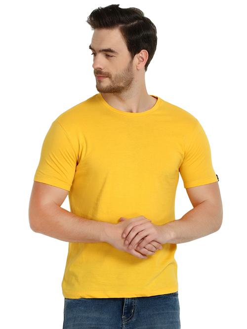 yellow solid t-shirt - 16959059 - Standard Image - 1