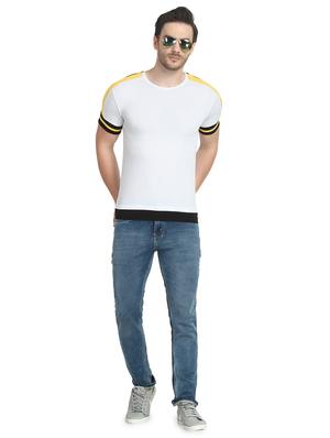 white taped t-shirt - 16959063 - Standard Image - 4