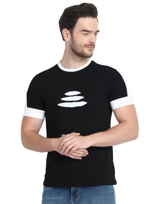black ripped t-shirt - 16959067 - Standard Image - 1