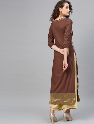printed kurta palazzo set - 16959591 - Standard Image - 3