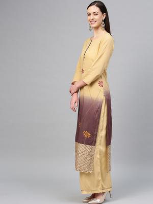 ombre kurta palazzo set - 16959598 - Standard Image - 2