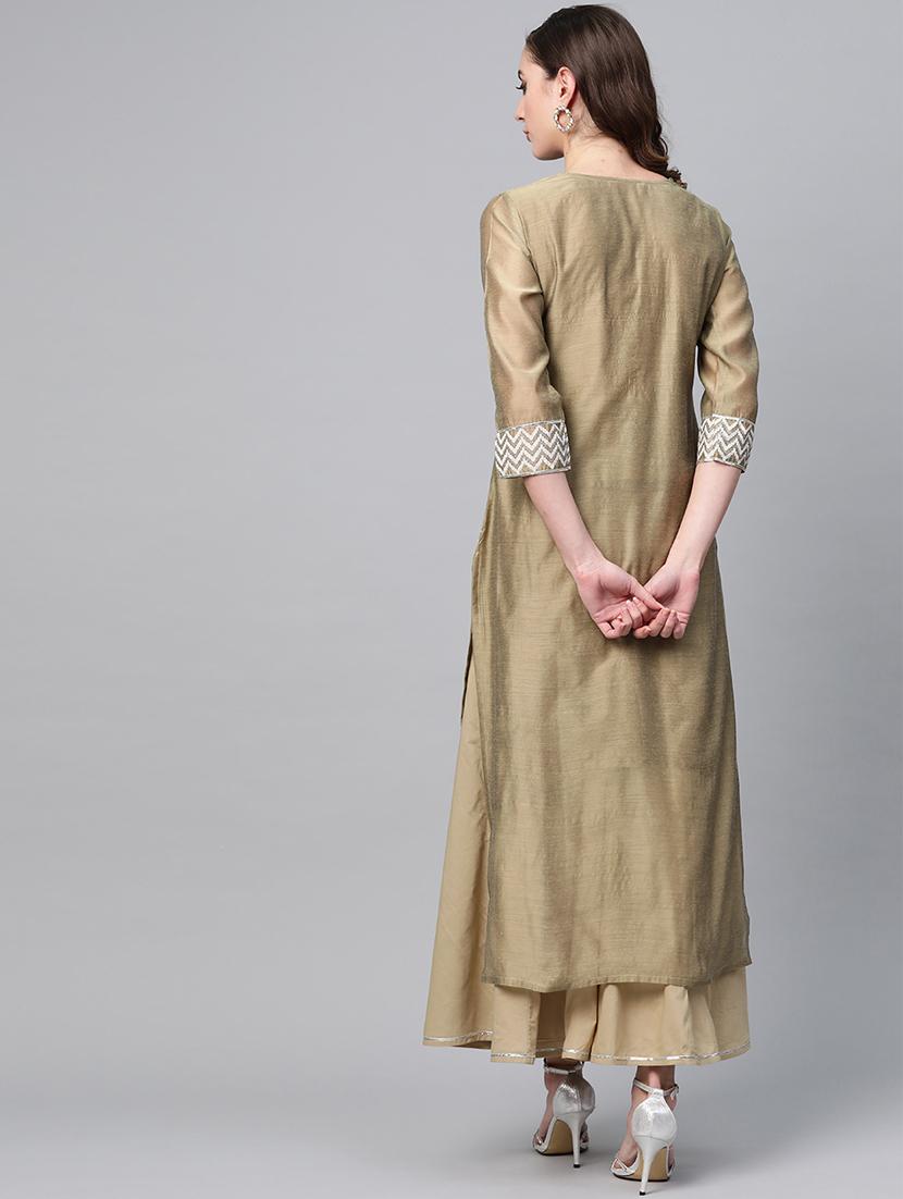 printed kurta skirt set - 16959624 - Zoom Image - 3