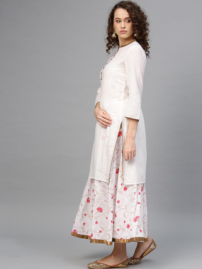solid kurta skirt set - 16959626 - Zoom Image - 2