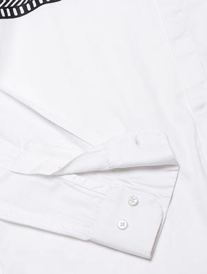 white taped casual shirt - 16959659 - Standard Image - 6