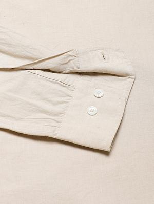 beige solid casual shirt - 16959663 - Standard Image - 6