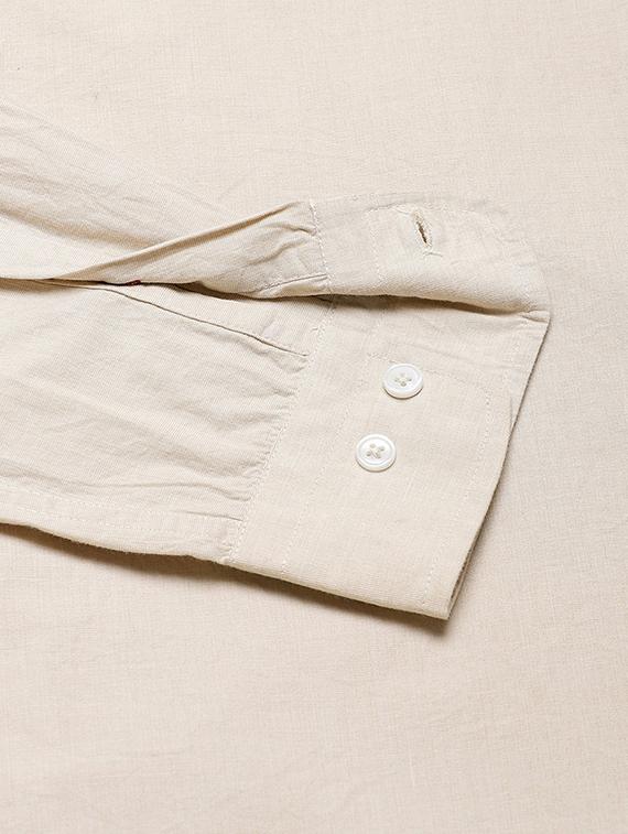 beige solid casual shirt - 16959663 - Zoom Image - 6