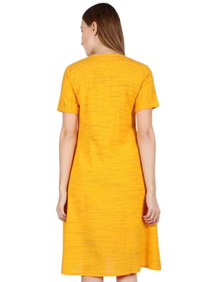 pleat detail flared dress - 16959750 - Standard Image - 3