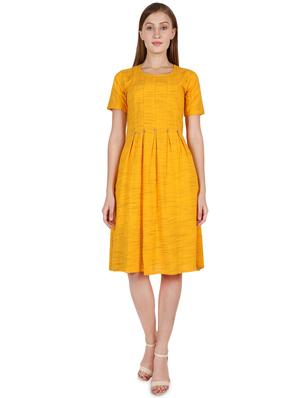 pleat detail flared dress - 16959750 - Standard Image - 4