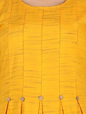 pleat detail flared dress - 16959750 - Standard Image - 5