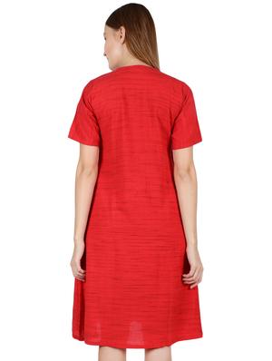 pleat detail flared dress - 16959751 - Standard Image - 3