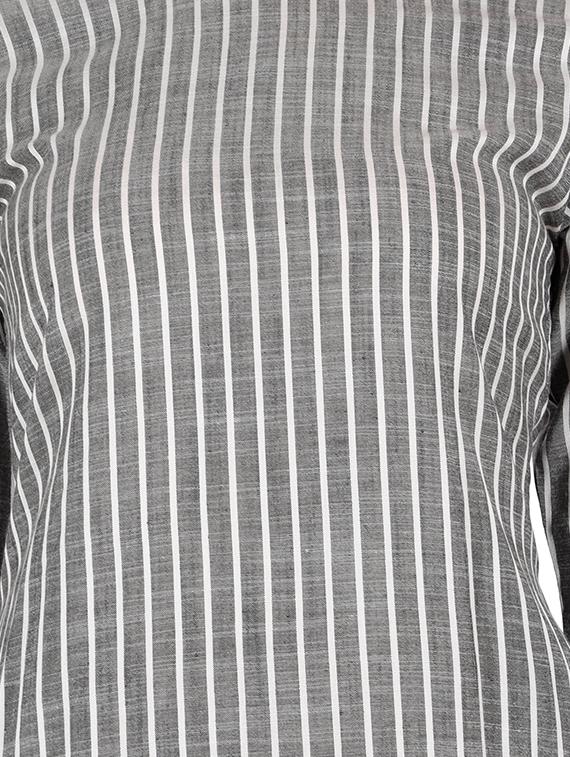 boat neck striped a-line dress - 16959754 - Zoom Image - 5