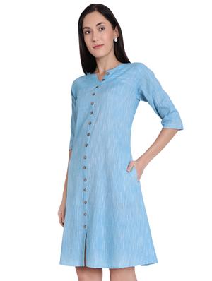button-up a-line dress - 16959756 - Standard Image - 2