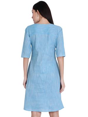 button-up a-line dress - 16959756 - Standard Image - 3
