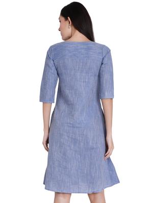 button-up a-line dress - 16959757 - Standard Image - 3