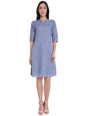button-up a-line dress - 16959757 - Standard Image - 4