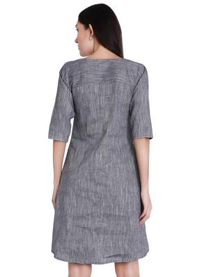 button-up a-line dress - 16959758 - Standard Image - 3