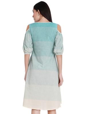 button-up ombre a-line dress - 16959759 - Standard Image - 3