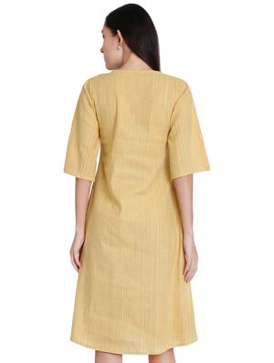 slit sleeves a-line dress - 16959762 - Standard Image - 3