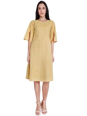 slit sleeves a-line dress - 16959762 - Standard Image - 4