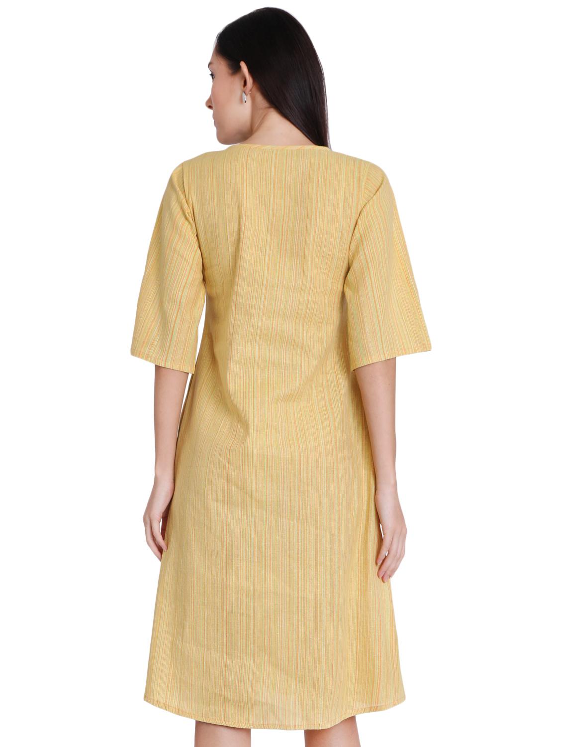 slit sleeves a-line dress - 16959762 - Zoom Image - 3