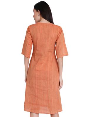 slit sleeves a-line dress - 16959763 - Standard Image - 3