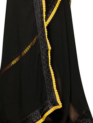 bordered embroidered saree with blouse - 16959789 - Standard Image - 3