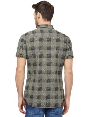 green checkered casual shirt - 16960015 - Standard Image - 3