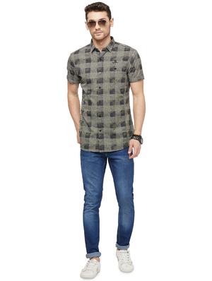 green checkered casual shirt - 16960015 - Standard Image - 4