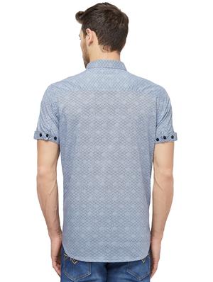 blue checkered casual shirt - 16960016 - Standard Image - 3